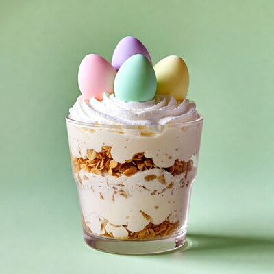 Easter Parfait with Colored Eggs
