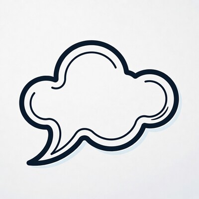 Empty Speech Bubble Illustration