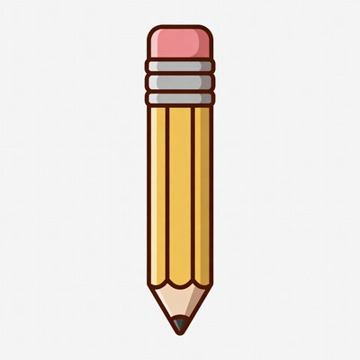 Yellow pencil illustration