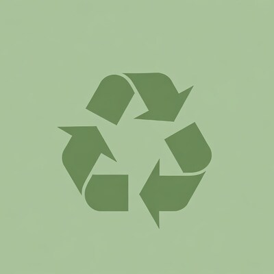 Green Recycling Symbol Icon