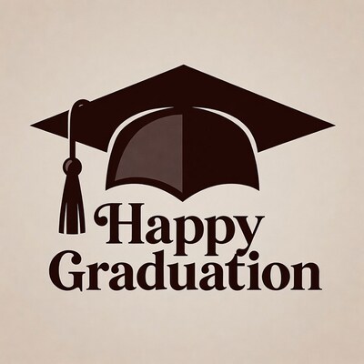 Happy Graduation with Cap