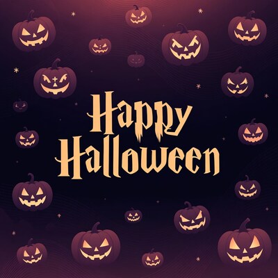 Happy Halloween Jack-o-Lanterns Illustration
