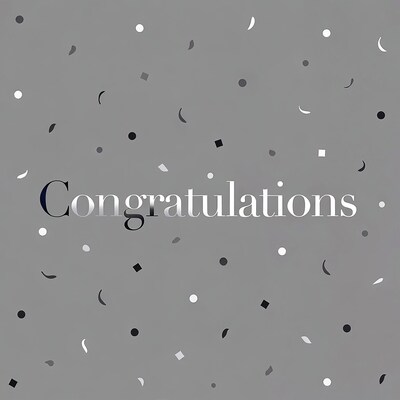 Congratulations with Confetti