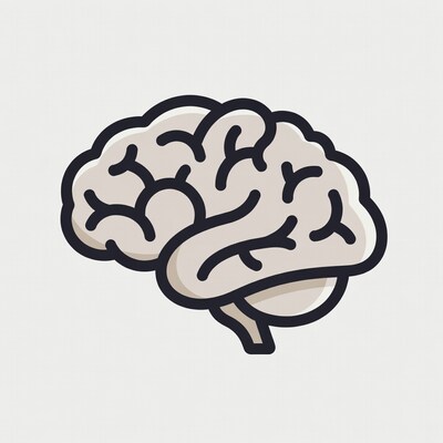 Cartoon Human Brain Illustration