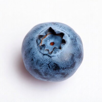 Closeup blueberry on white background