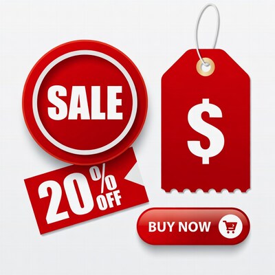Red Sale 20% Off Graphics