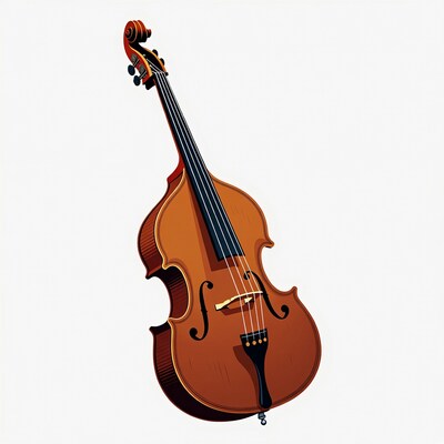 Double Bass Illustration