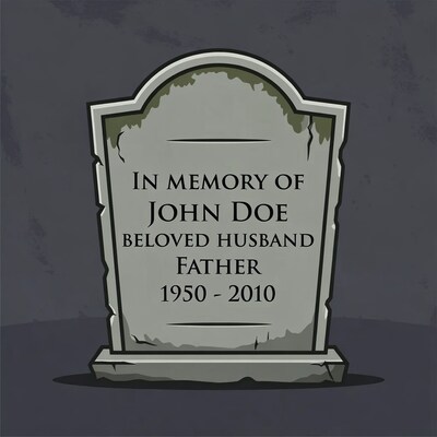 John Doe gravestone illustration