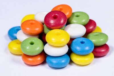 Colorful Plastic Beads Pile