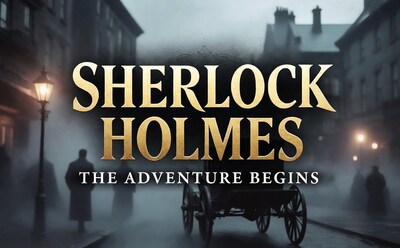 Sherlock Holmes Foggy Street Poster