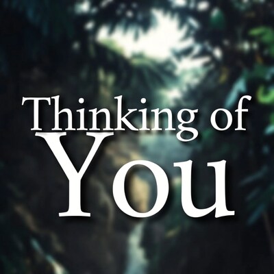 Thinking of You Text Overlay