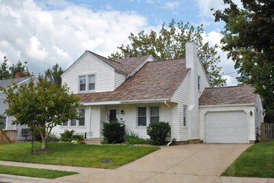 White Siding House with Garage