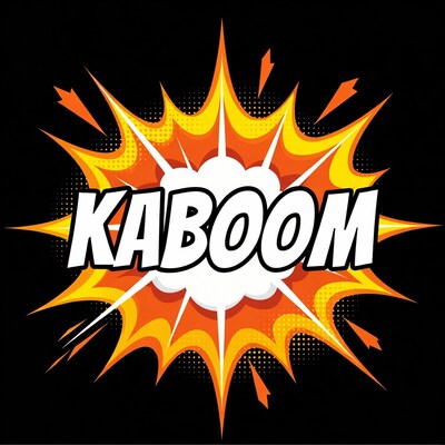 Kaboom Explosion Comic Illustration