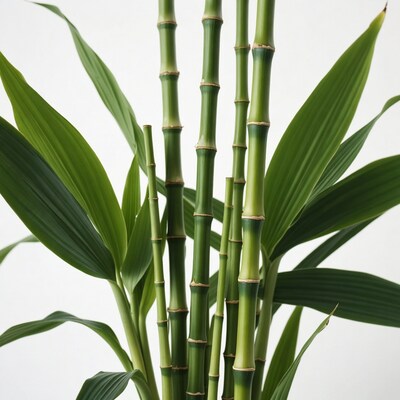 Lucky Bamboo Plant Isolated