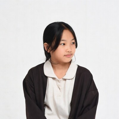 Asian girl in school uniform