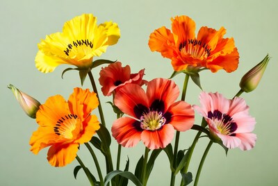 Colorful California Poppy Flowers Bouquet