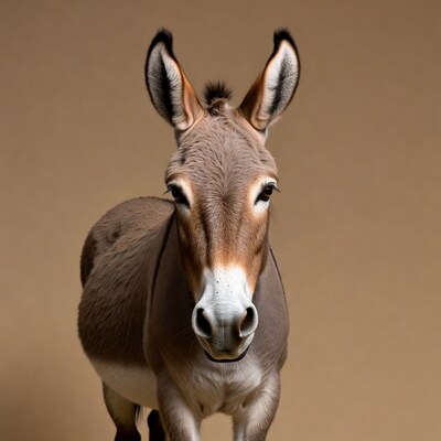 Donkey with large ears