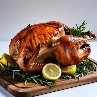 Roasted Turkey with Lemon and Rosemary