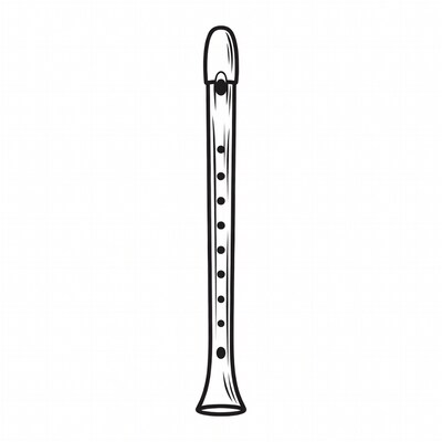 Recorder Flute Illustration