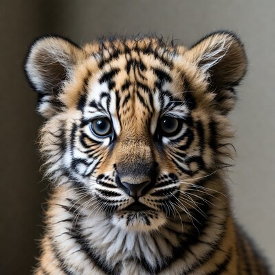 Close-up of baby tiger cub