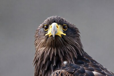 Close-up golden eagle portrait