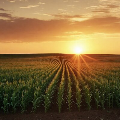 Corn Field at Sunset
