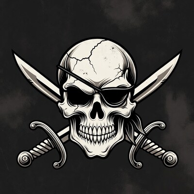 Pirate Skull with Crossed Swords