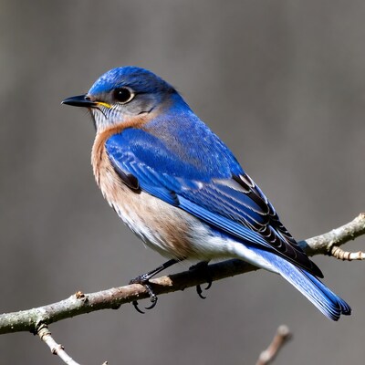 Eastern Bluebird on branch