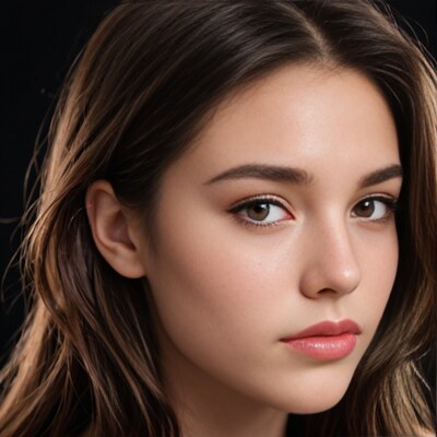 Beautiful woman close-up portrait