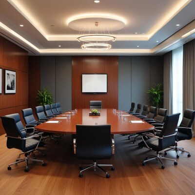 Modern empty conference room