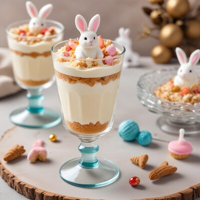 Bunny Parfait Dessert with Candy