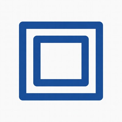 Blue Nested Square Frames