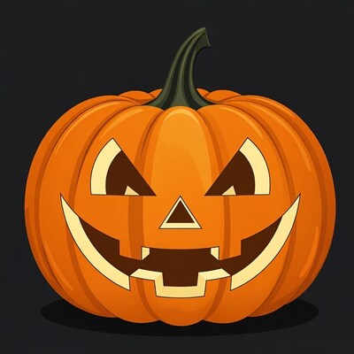 Jack-o'-lantern pumpkin illustration