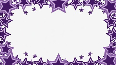 Purple Star Border Frame