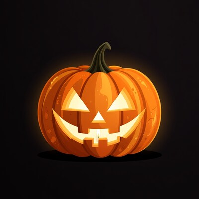 Jack-o'-lantern pumpkin illustration
