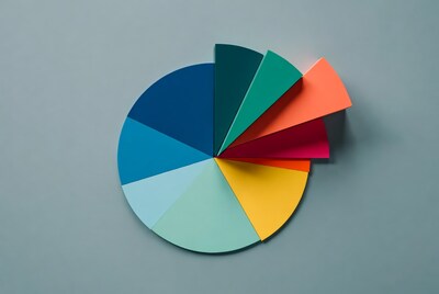 Colorful 3D Pie Chart