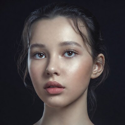Asian woman close-up portrait
