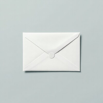 White envelope with seal