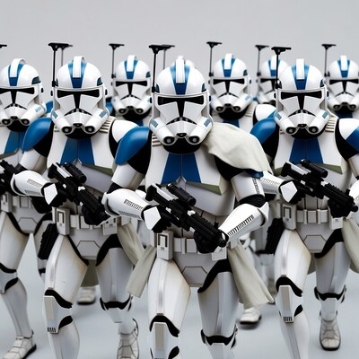 Clone Troopers in Formation