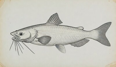 Detailed illustration of catfish
