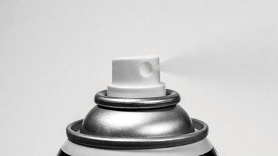 Spray Paint Can Top View