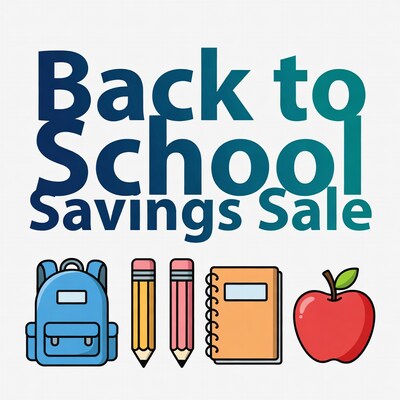 Back to School Savings Sale Illustration