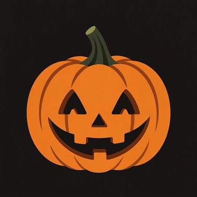 Jack-o'-lantern pumpkin illustration