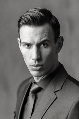 Handsome man in suit close-up