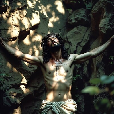 Jesus Christ with crown of thorns