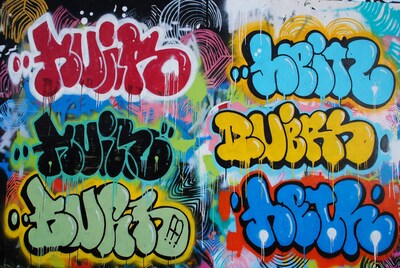 Colorful Graffiti Art Twerk Burbs Hertz