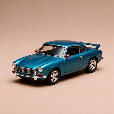 Blue Volvo P1800 Diecast Model Car