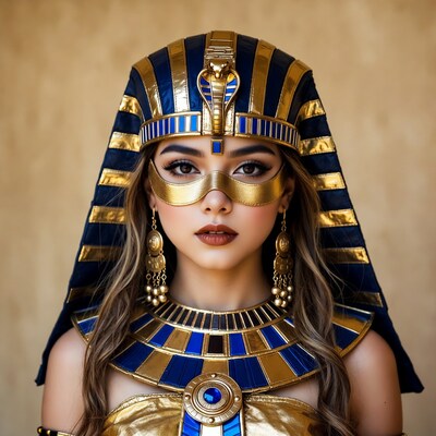 Woman in Egyptian Pharaoh Costume