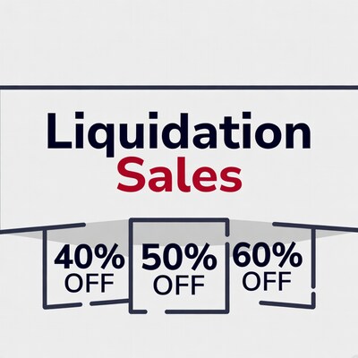 Liquidation Sales 40% 50% 60% Off
