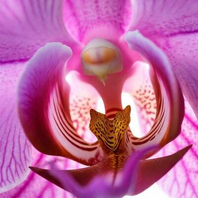 Pink Phalaenopsis Orchid Closeup